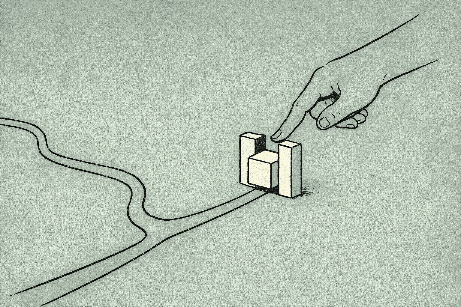 Editorial illustration for Agent Boundaries for Teams. Agentic coding is moving faster than most team rules.