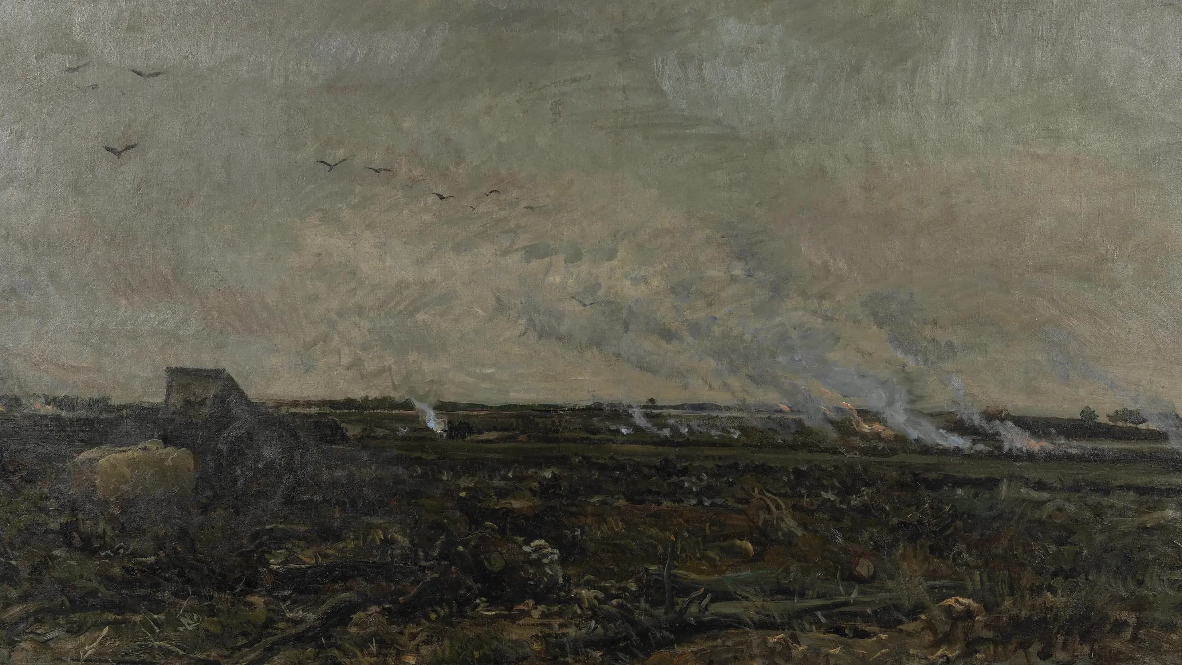 October, landscape painting by Charles-François Daubigny.