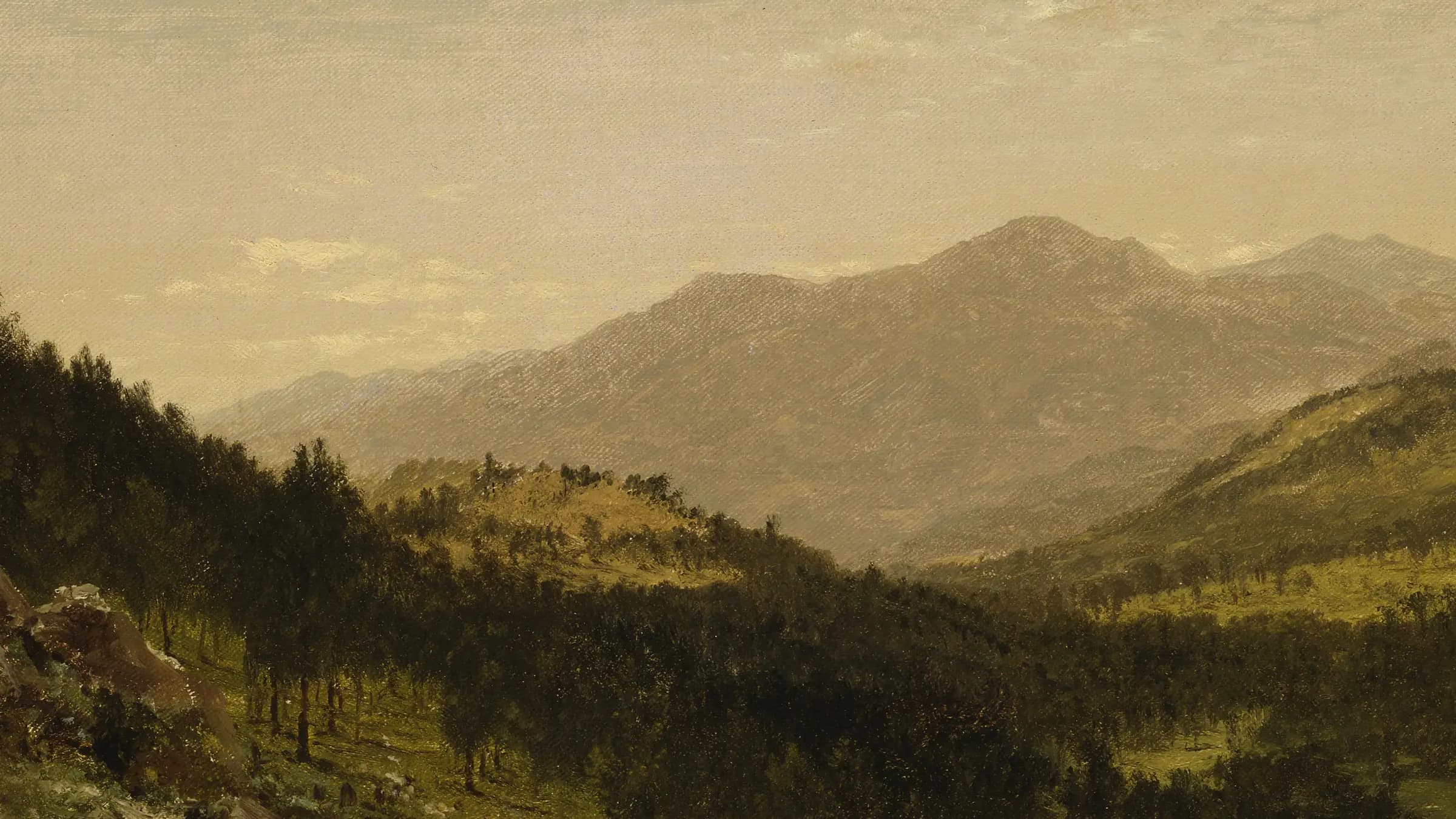 Bergen Park (Colorado), landscape painting by John Frederick Kensett (1870).