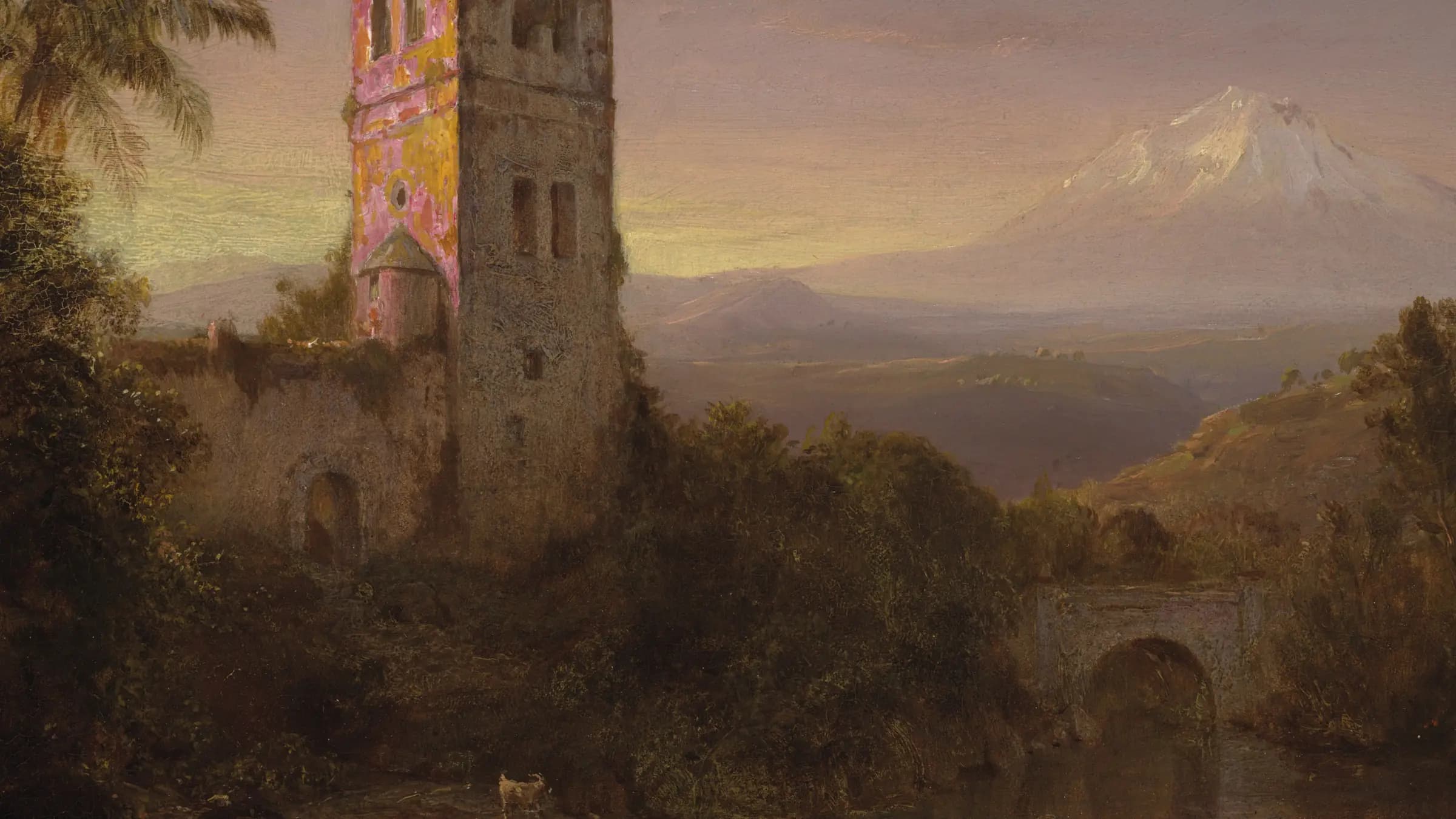 Chimborazo Volcano, landscape painting by Frederic Edwin Church (1884).