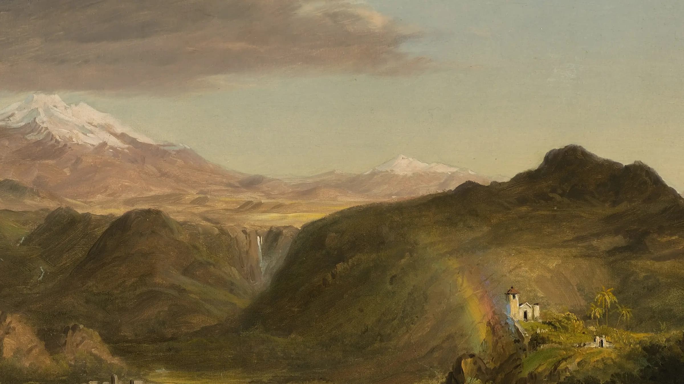South American Landscape, landscape painting by Frederic Edwin Church (1854).
