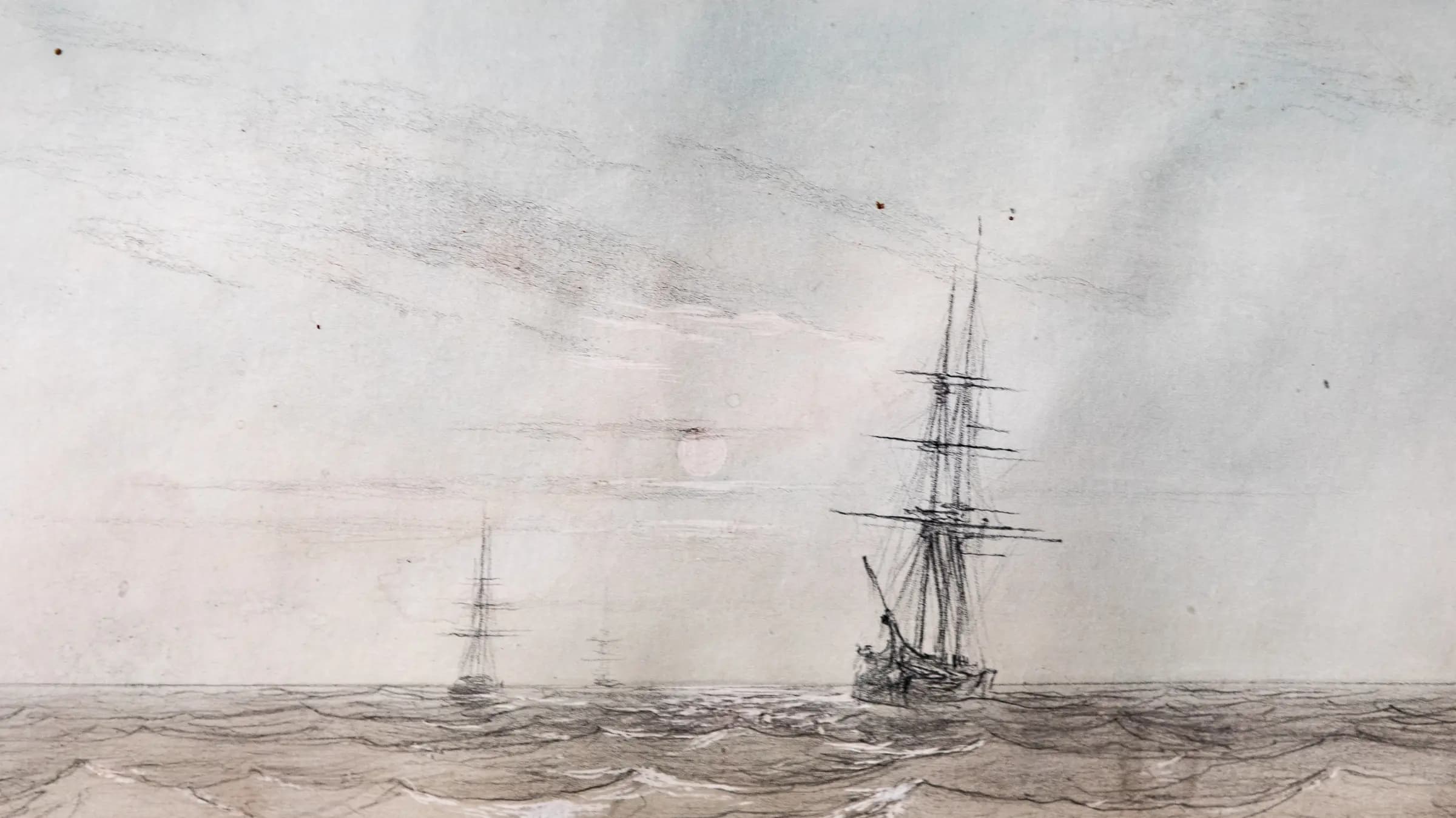 Иван Айвазовский Морской пейзаж, landscape painting by Ivan Aivazovsky.