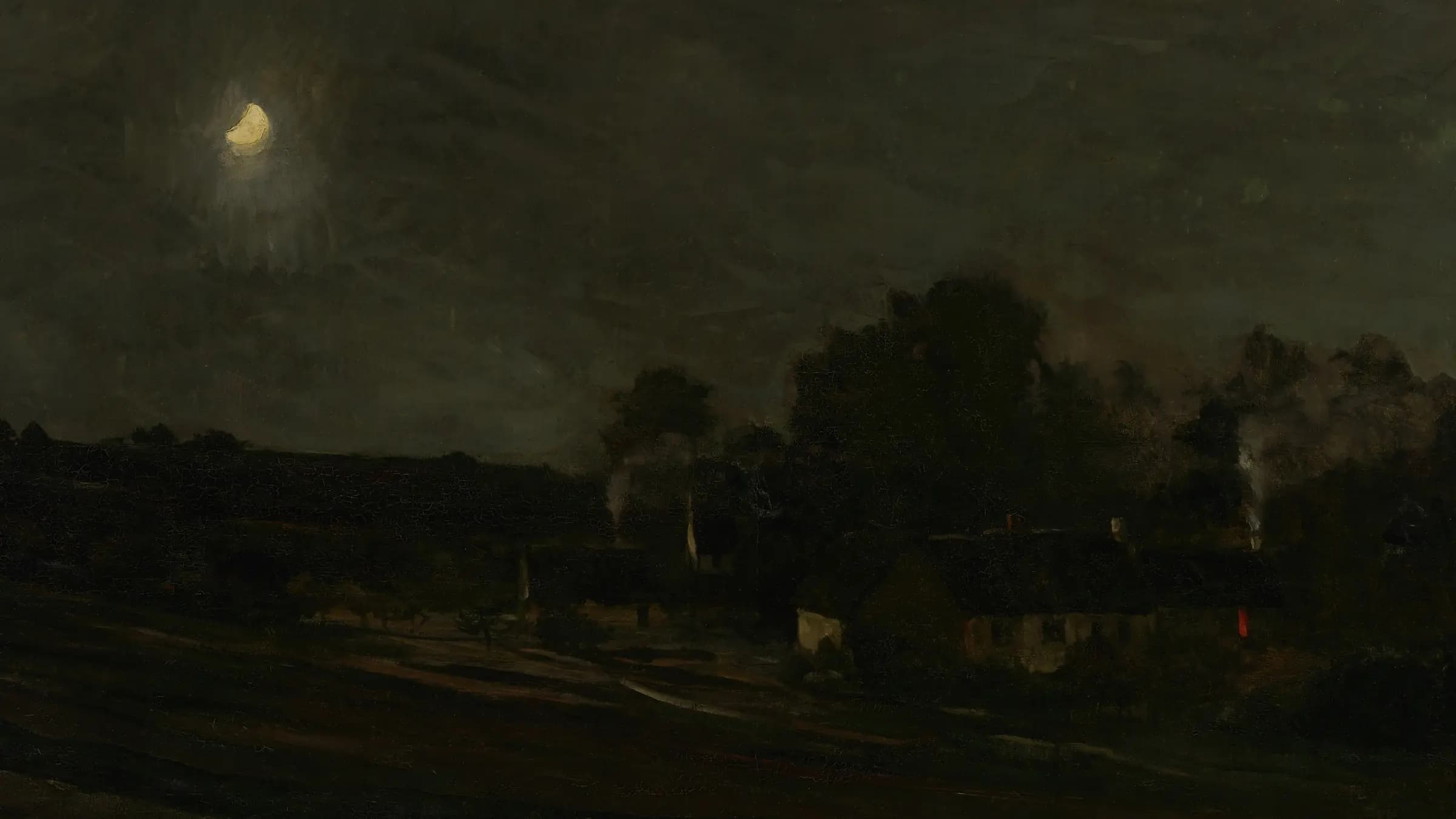 Het huis van ‘Mère Bazot’ in Valmondois My nurse's cottage. The house of 'Mother Bazot' in Valmondois (Seine-et-Oise), landscape painting by Charles-François.