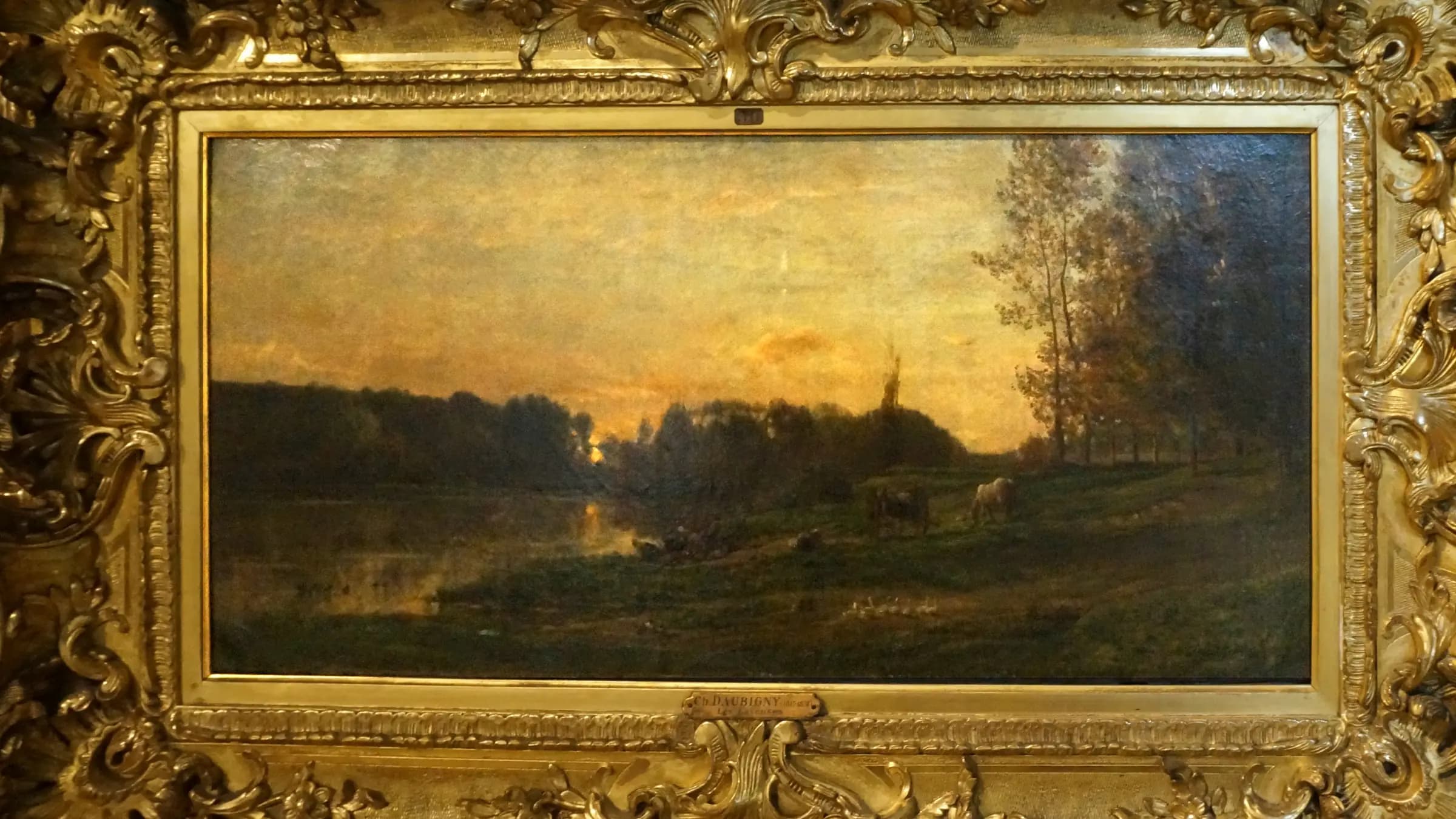 Landscape, landscape painting by Jasper F. Cropsey (1845).