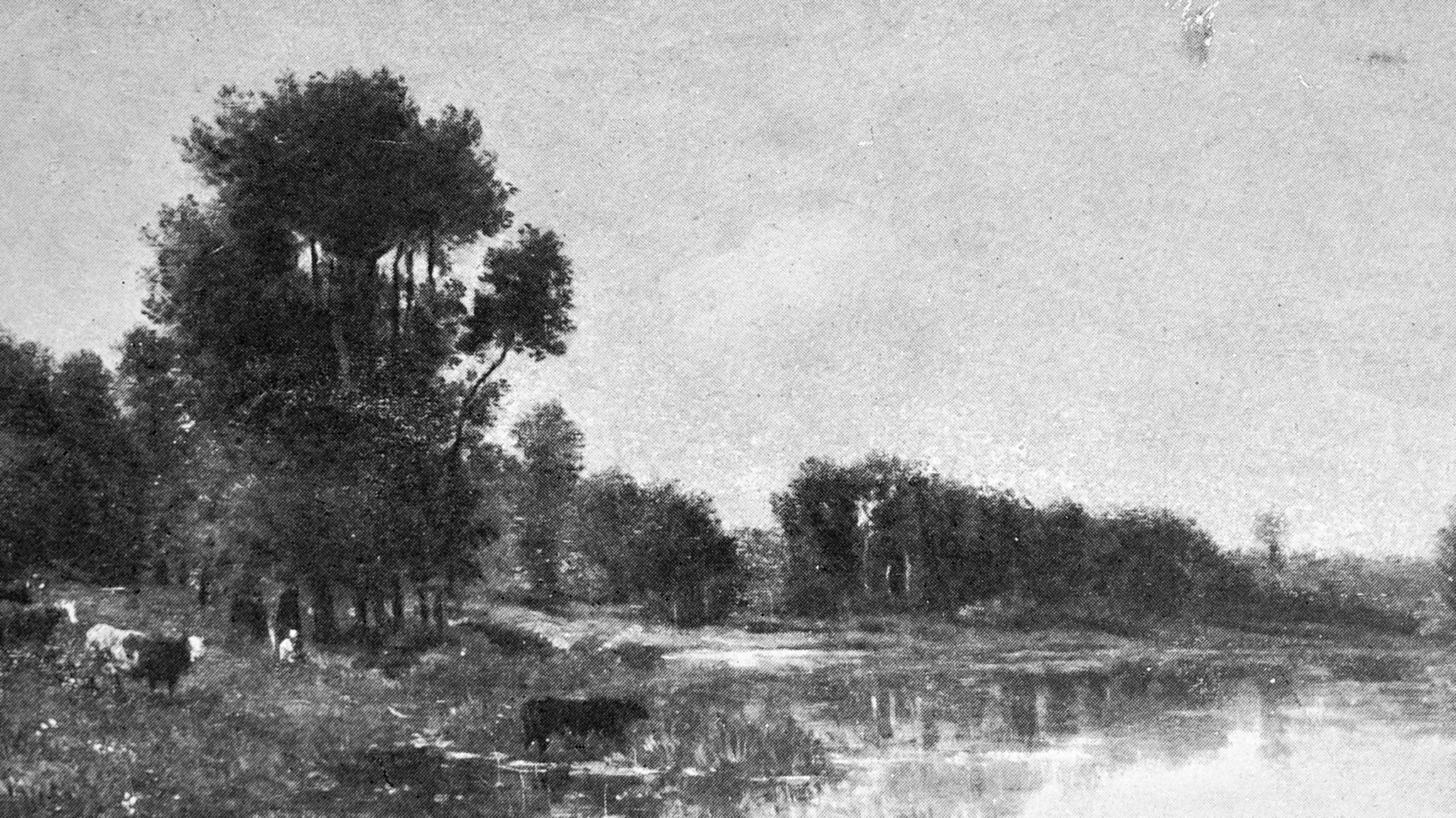 Daubigny Bords de l'Oise 42504, landscape painting by Charles-François Daubigny (1913).