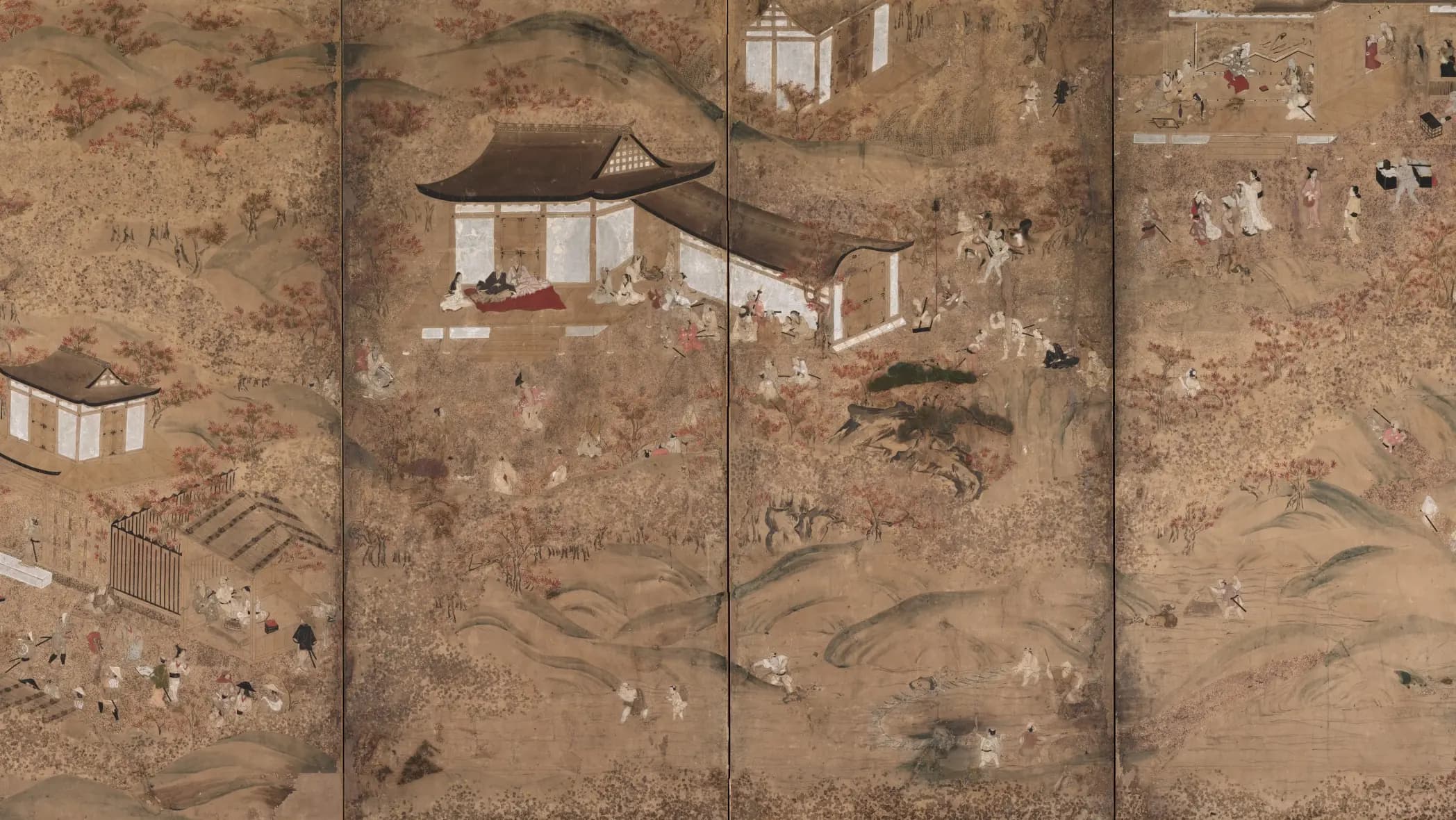 Autumn in the Mountains, landscape painting by Unknown (1600).