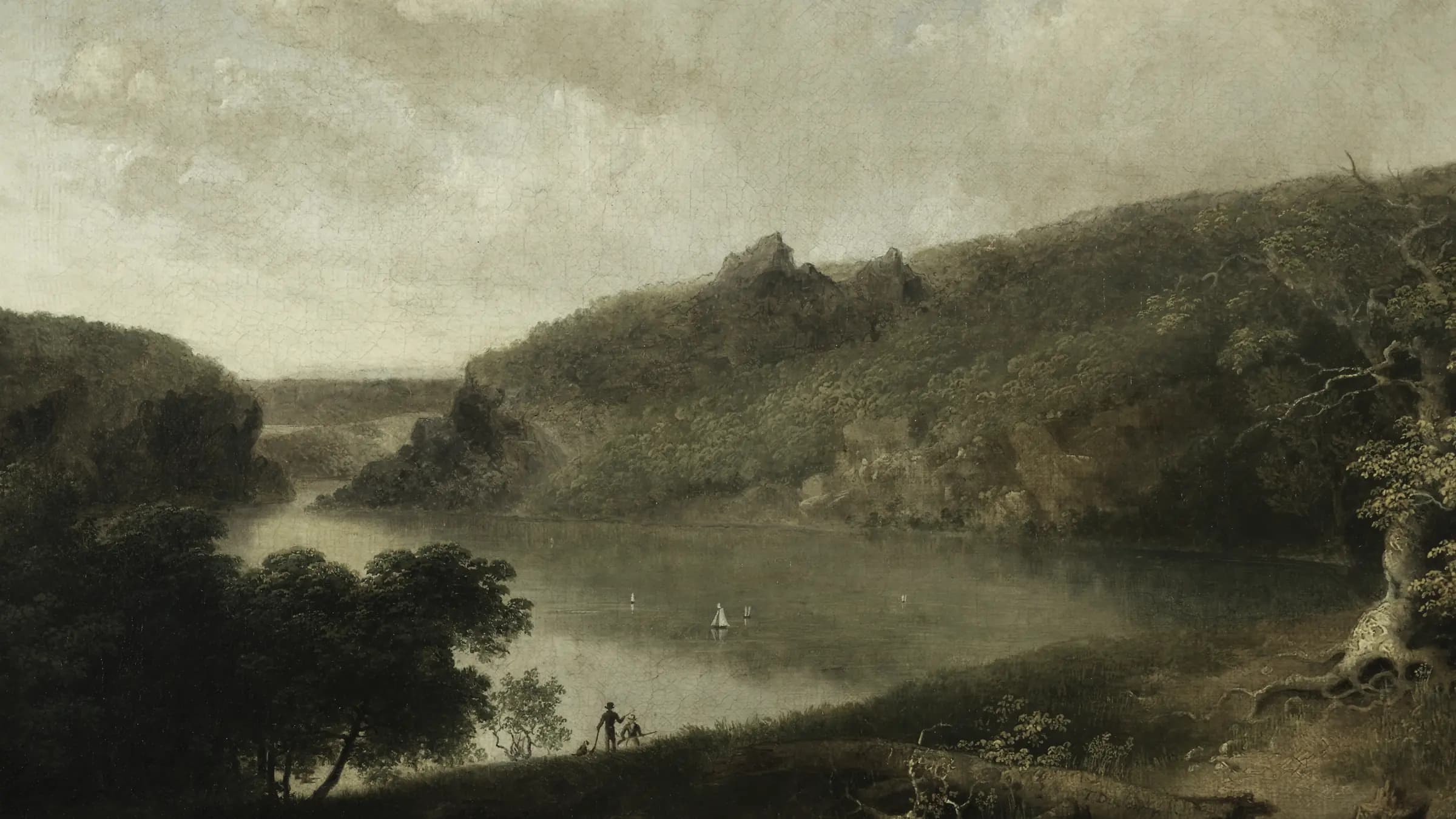 View of a Lake, landscape painting by Thomas Doughty (1830).