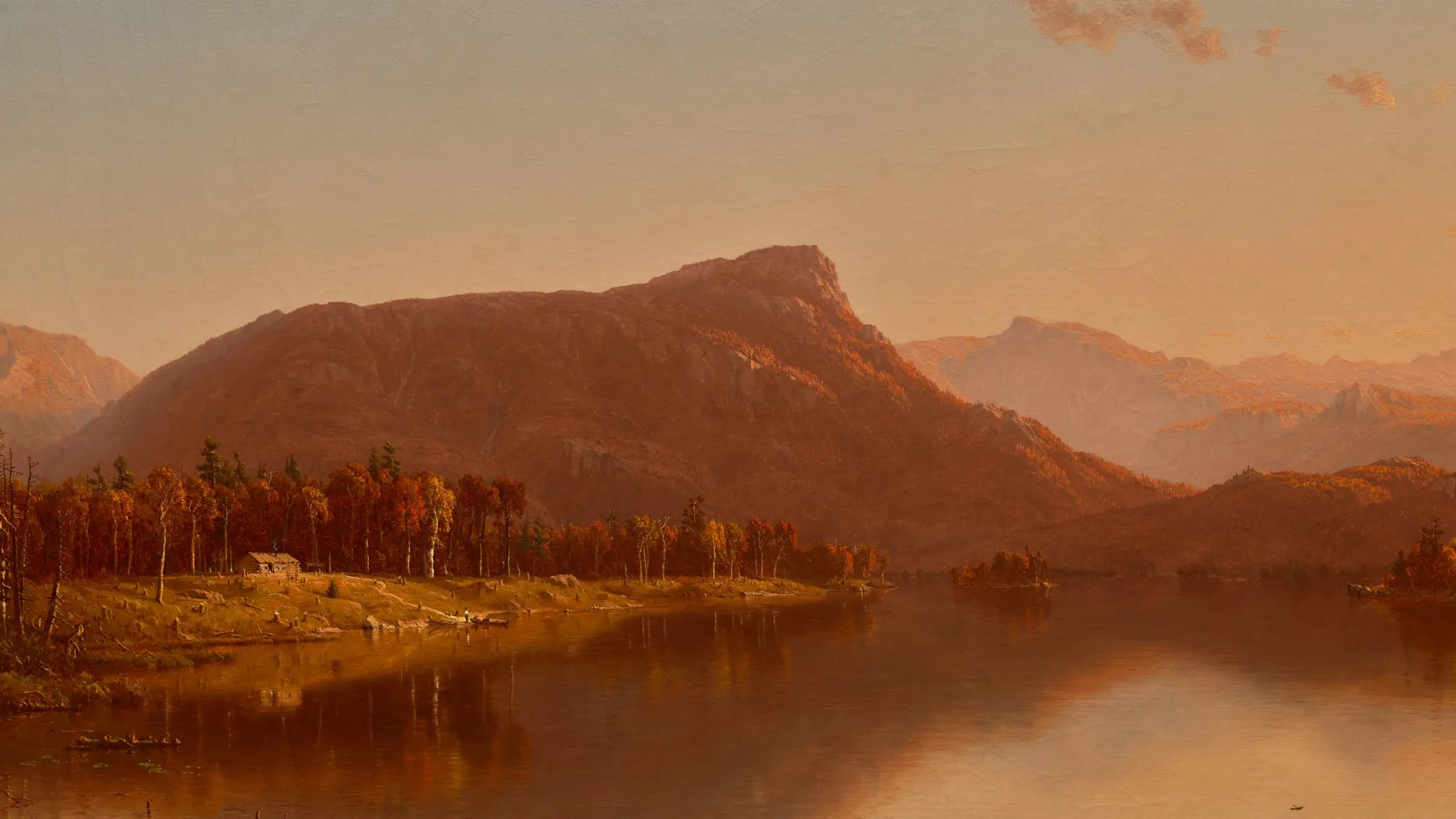 A Home in the Wilderness, landscape painting by Sanford Robinson Gifford (1866).