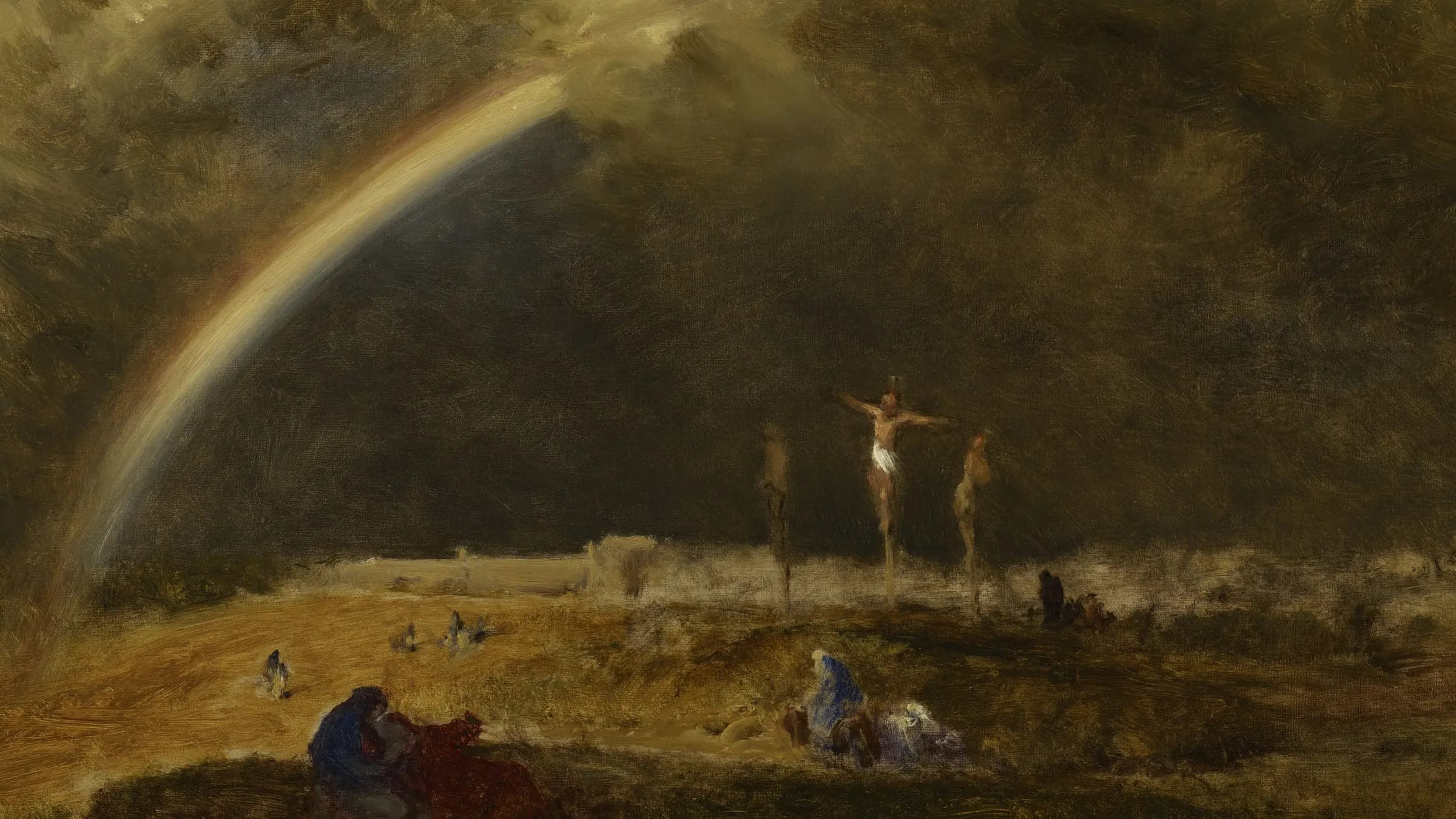 The Triumph at Calvary, landscape painting by George Inness (1874).